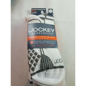 Jockey Generation 3 PAIRS Men's Crew Socks 7-12 Diamond Cushion Comfort No Hole